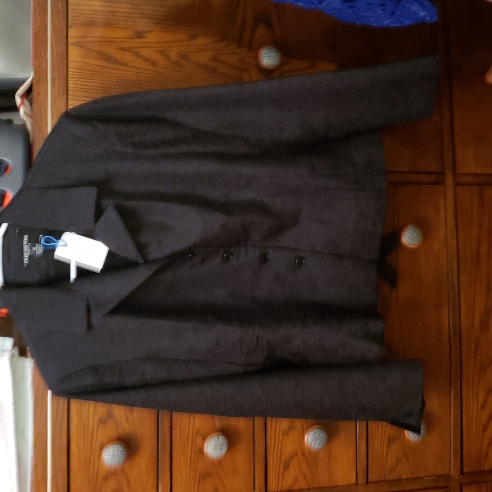 Women's Black Button-Front Jacket